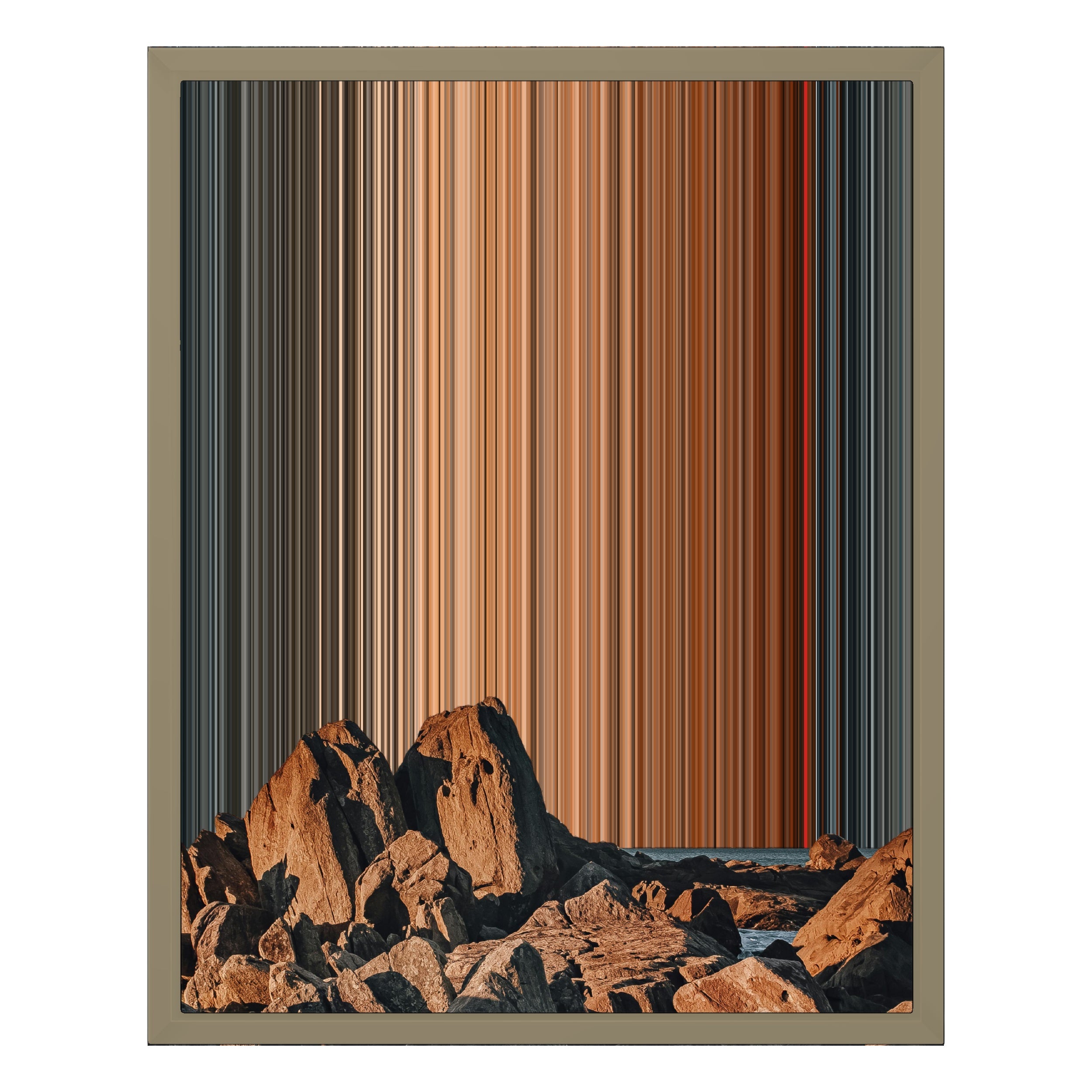 16×20" Framed Canvas - Natural variant