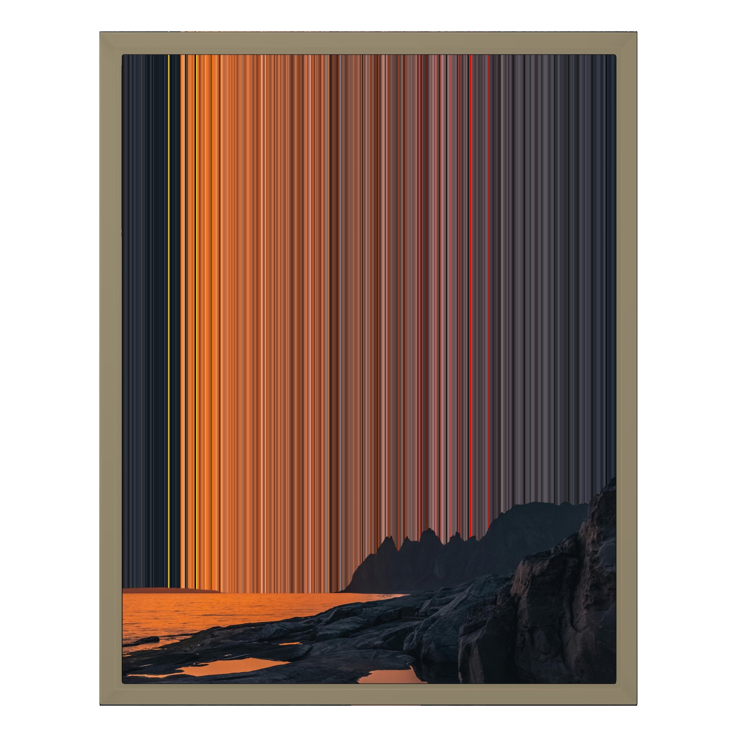 16×20" Framed Canvas - Natural variant