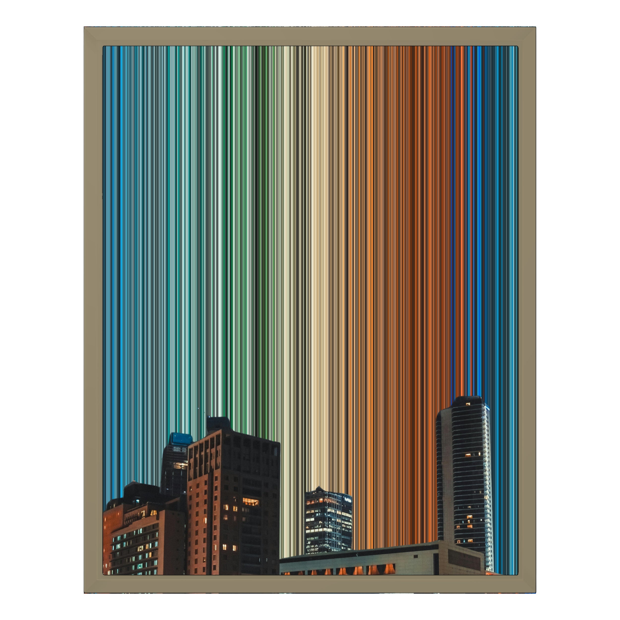 16×20" Framed Canvas - Natural variant