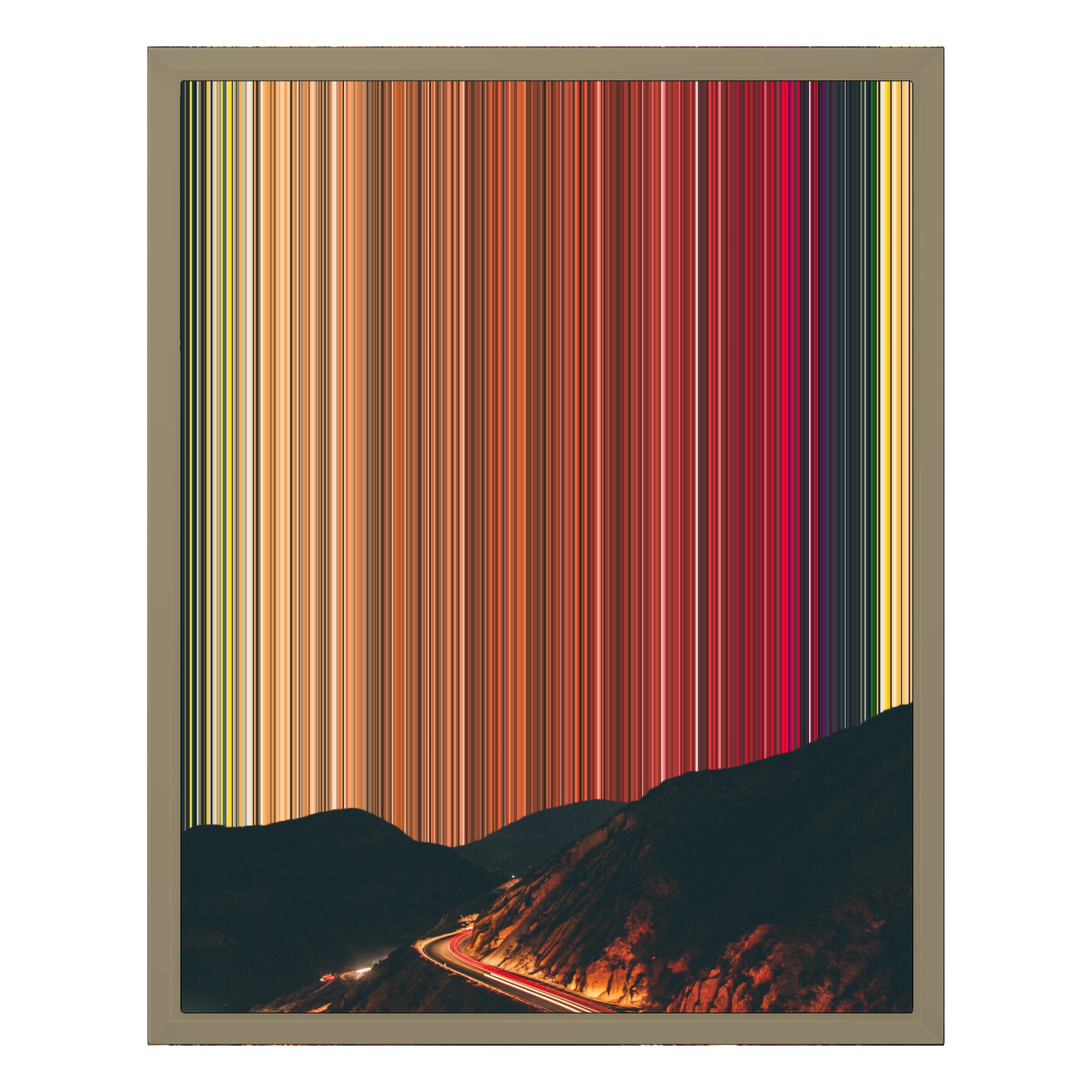 16×20" Framed Canvas - Natural variant