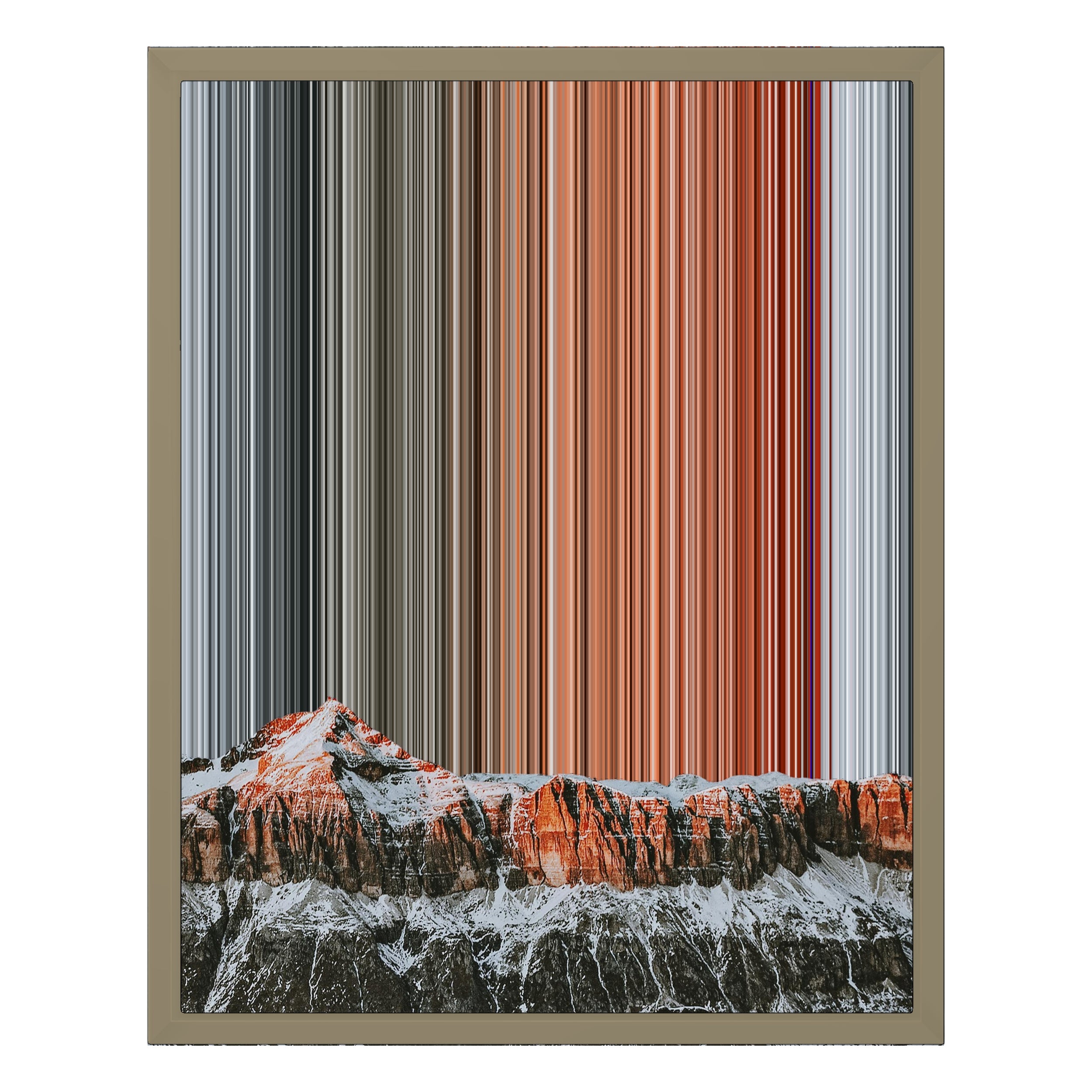 16×20" Framed Canvas - Natural variant