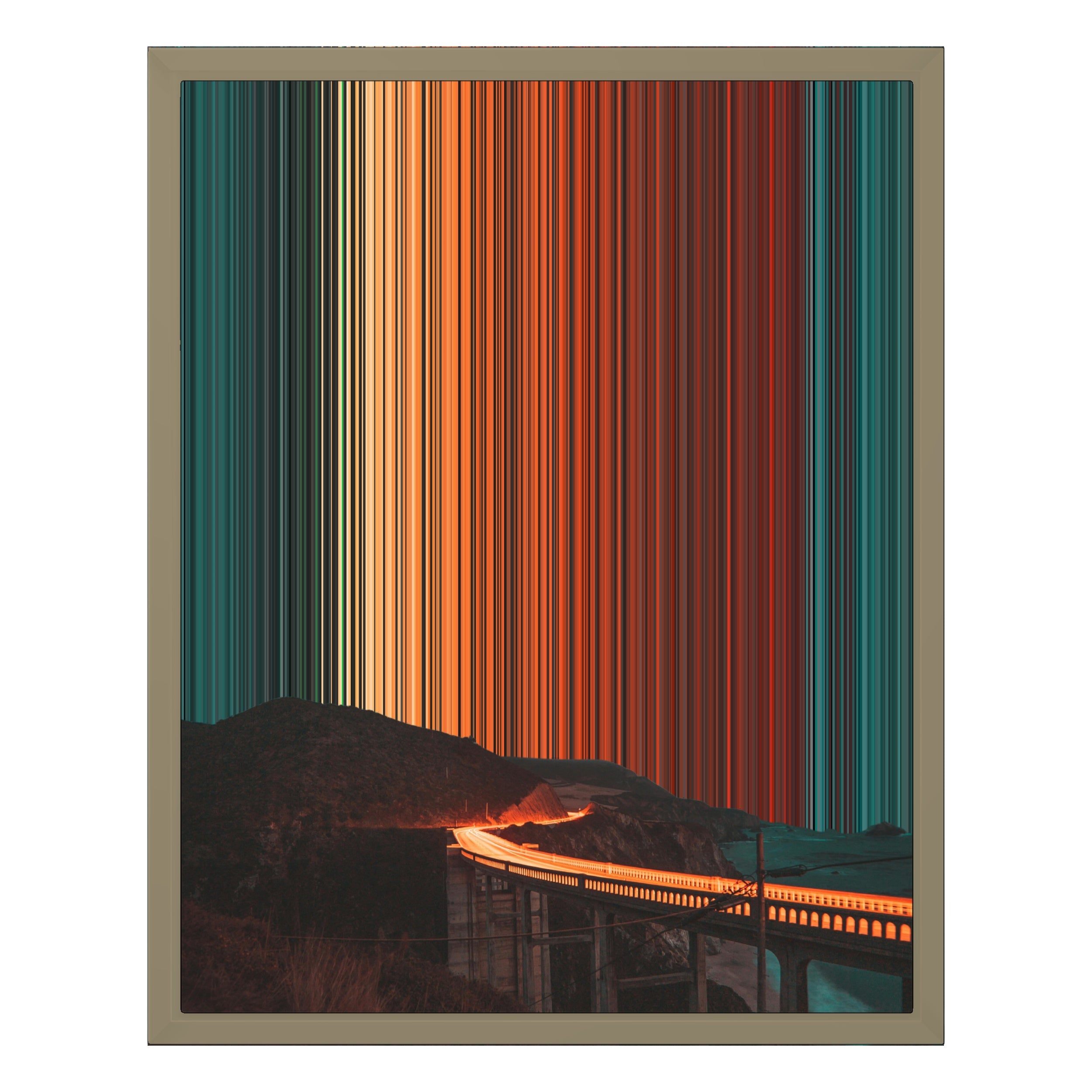 16×20" Framed Canvas - Natural variant