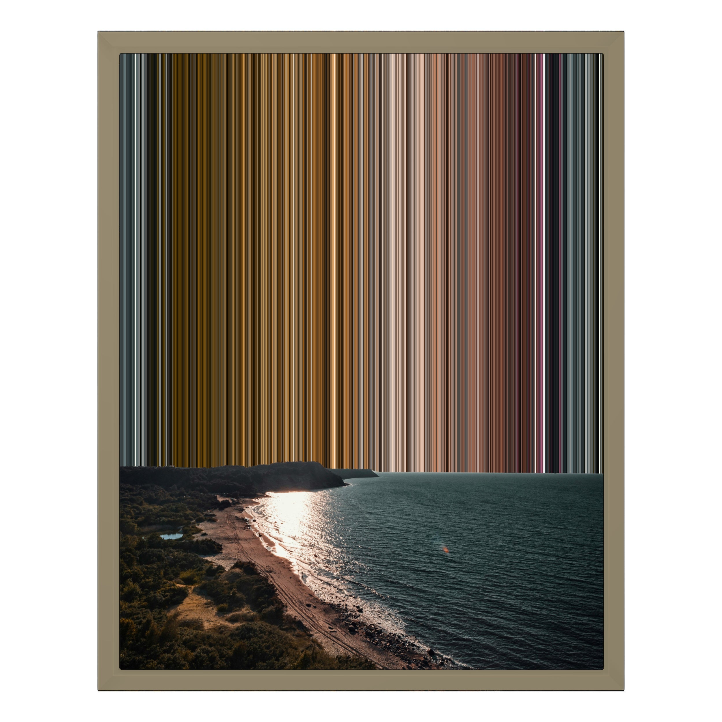 16×20" Framed Canvas - Natural variant