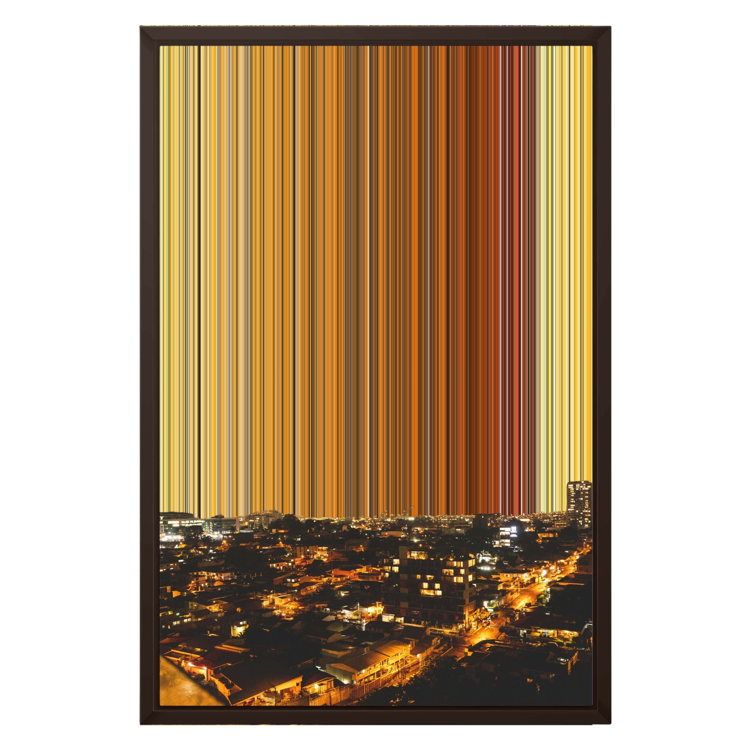 16×24" Framed Canvas - Brown variant