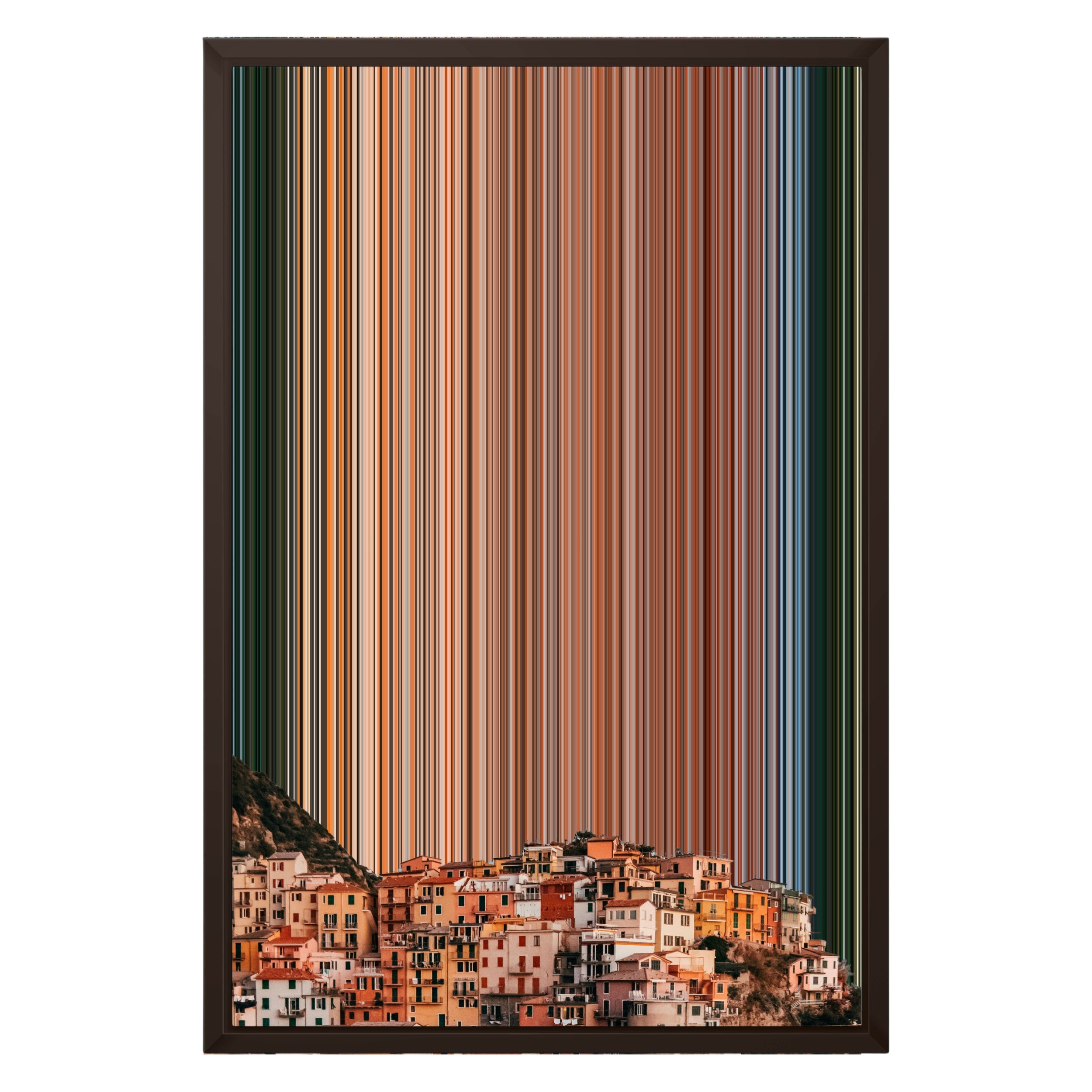 16×24" Framed Canvas - Brown variant