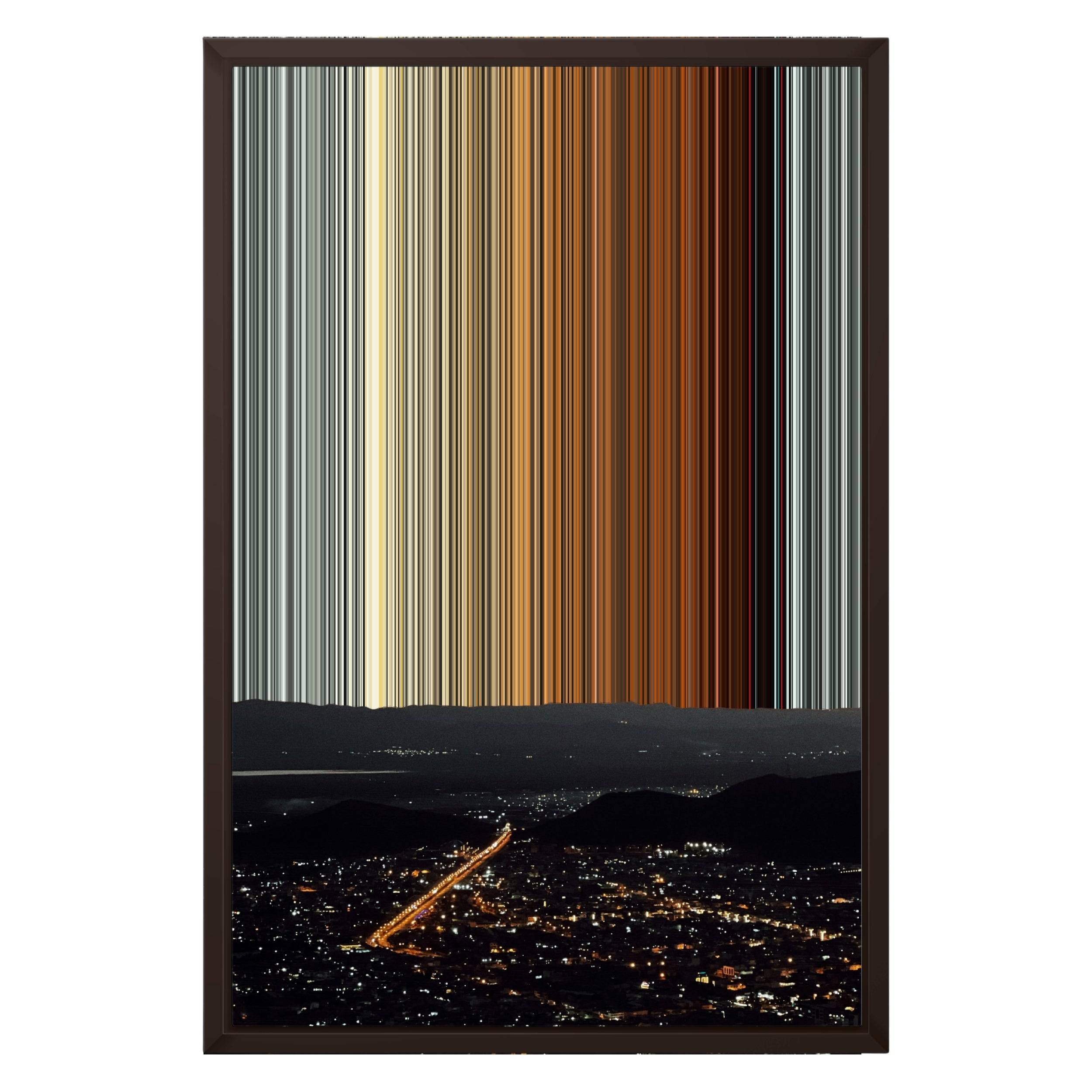 16×24" Framed Canvas - Brown variant