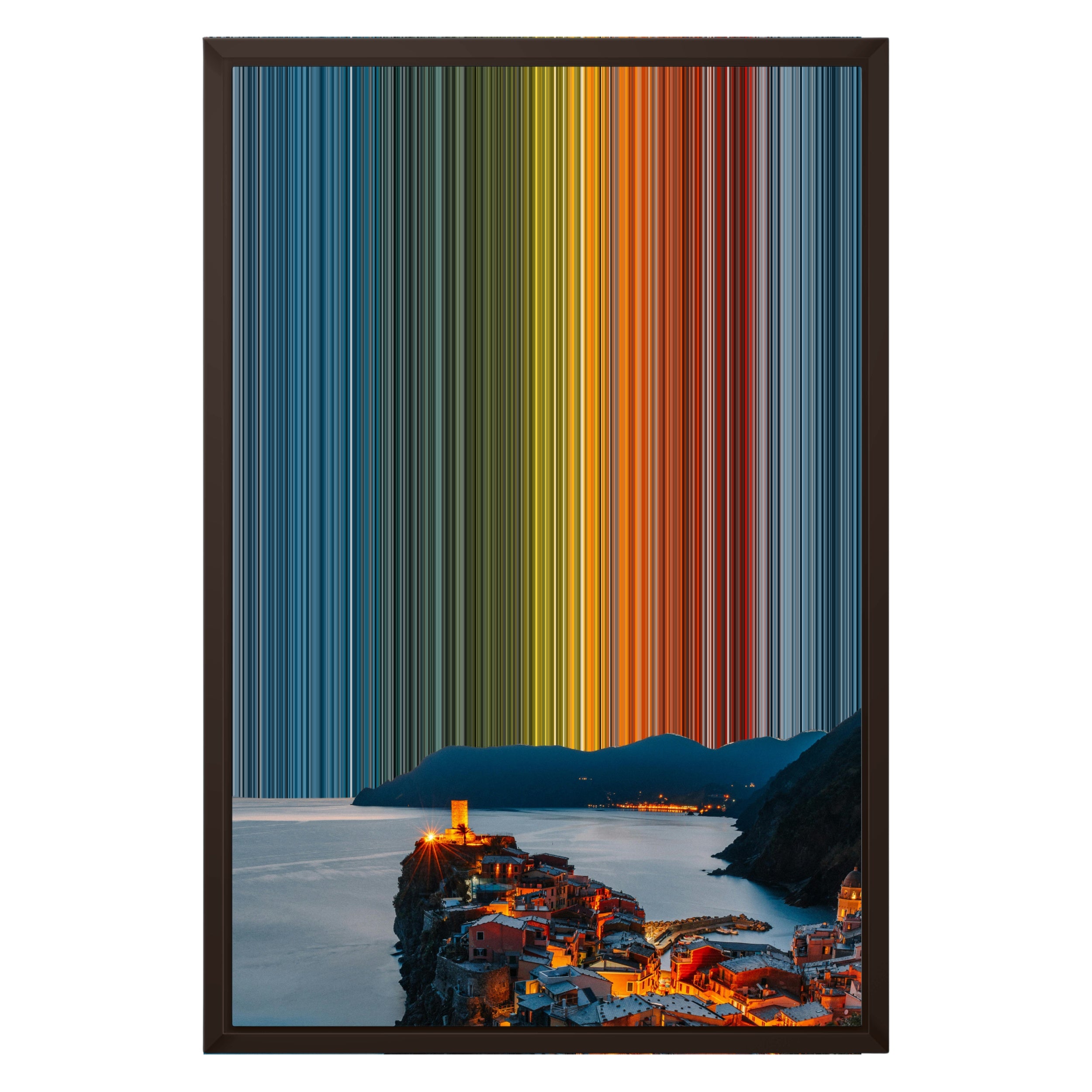 16×24" Framed Canvas - Brown variant