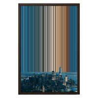 16×24" Framed Canvas - Brown variant