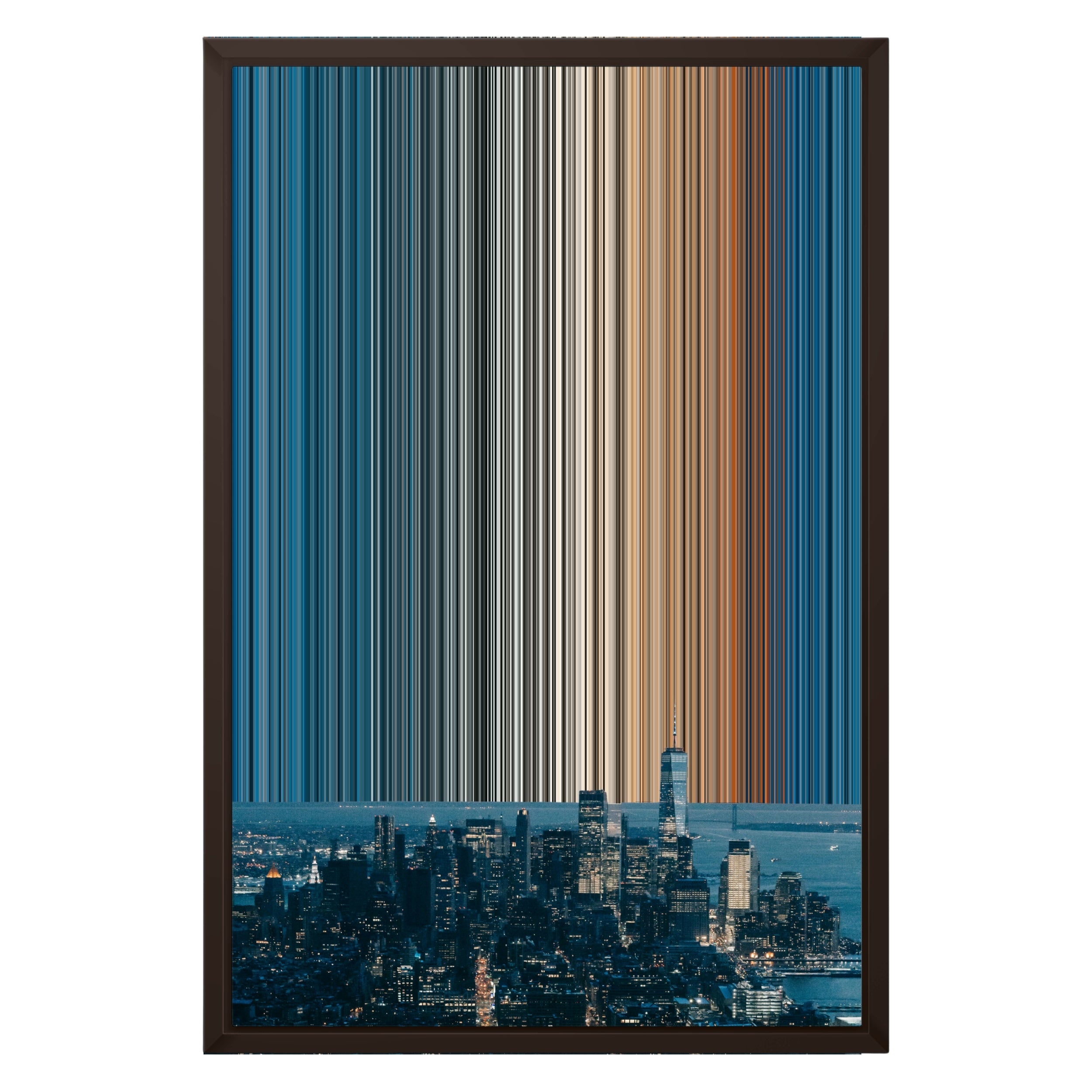 16×24" Framed Canvas - Brown variant