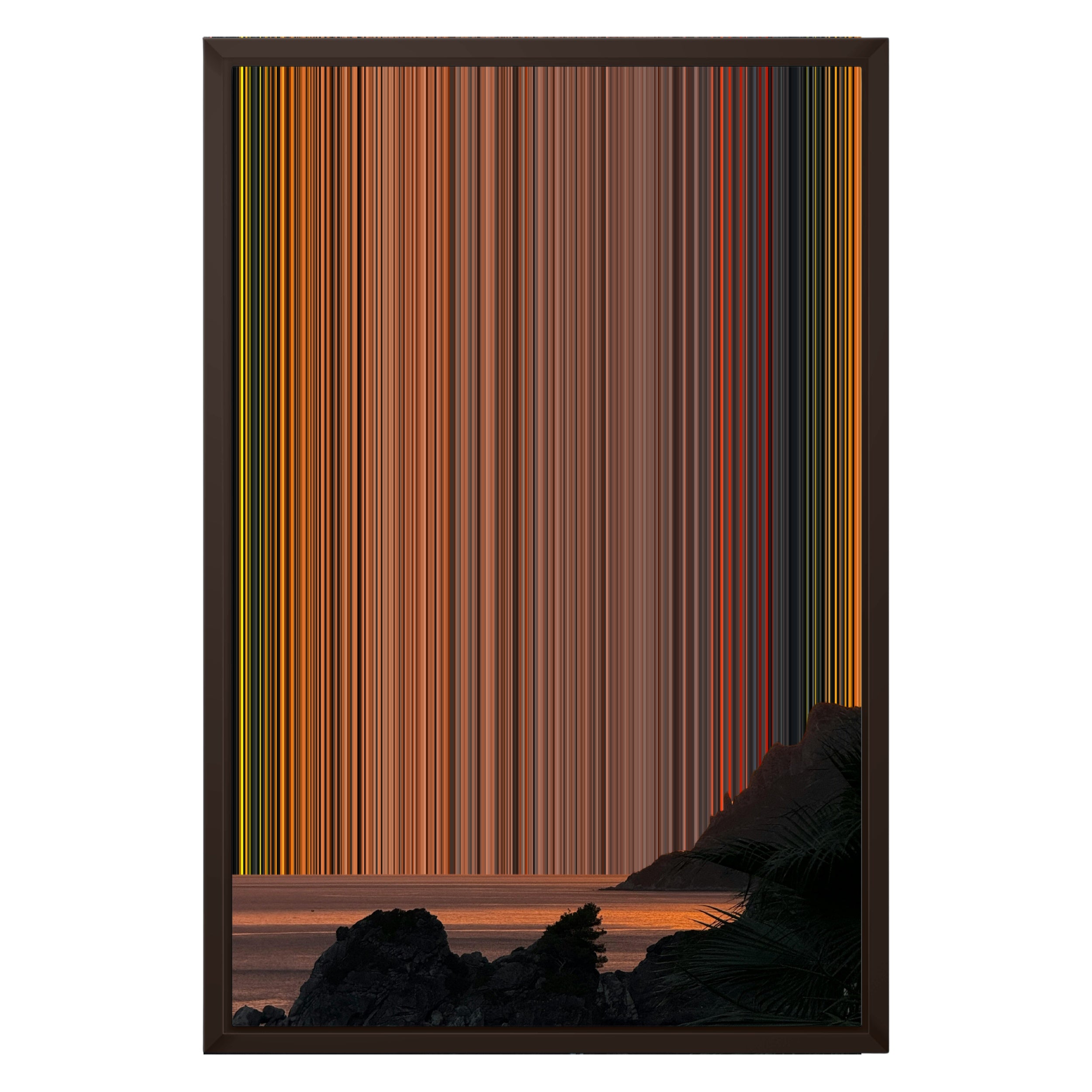 16×24" Framed Canvas - Brown variant