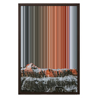 16×24" Framed Canvas - Brown variant