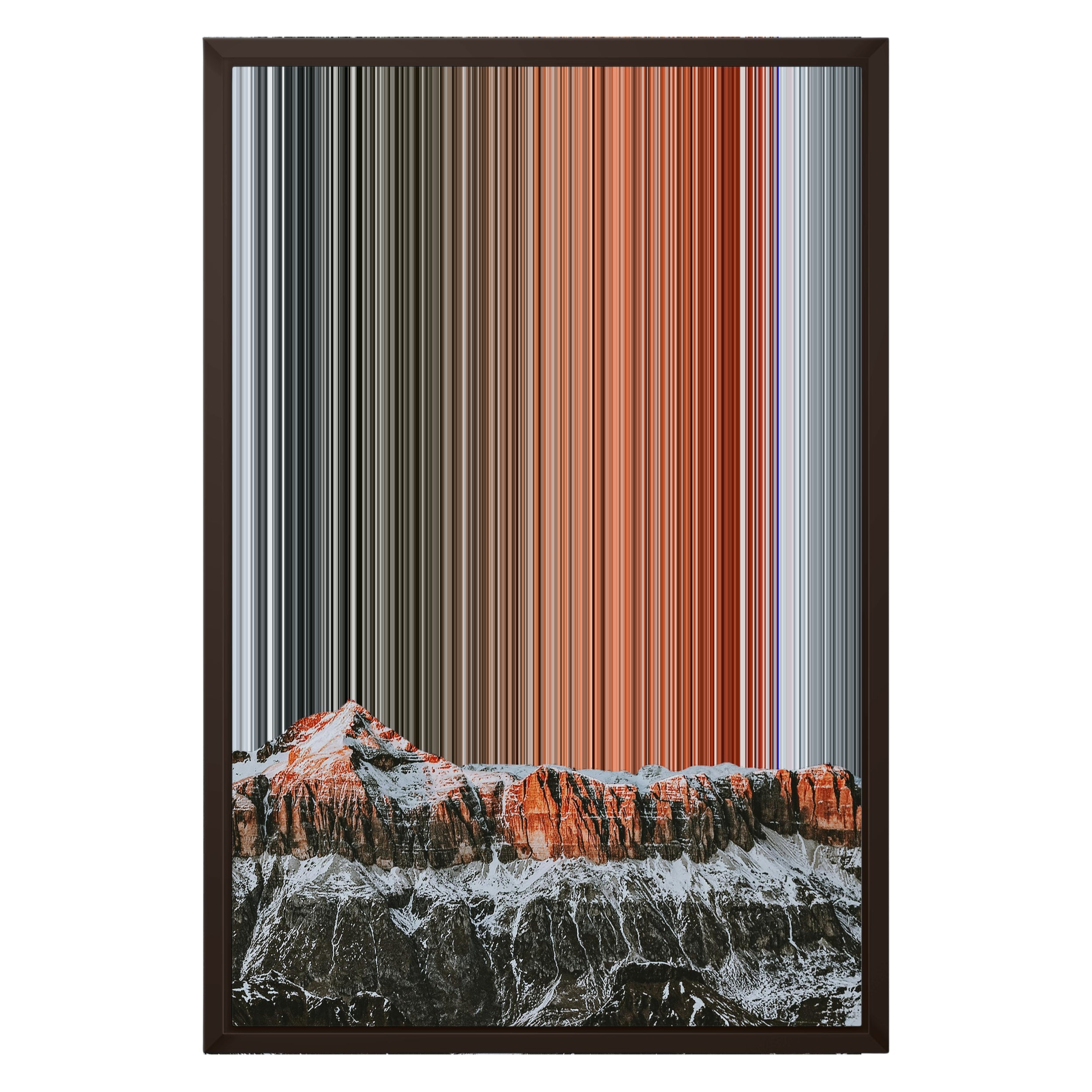 16×24" Framed Canvas - Brown variant