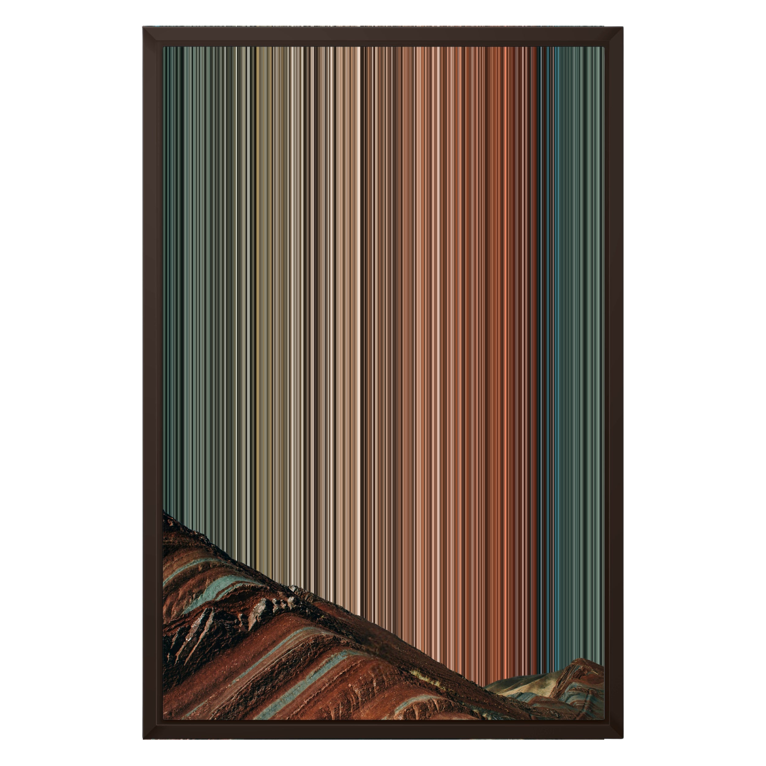 16×24" Framed Canvas - Brown variant