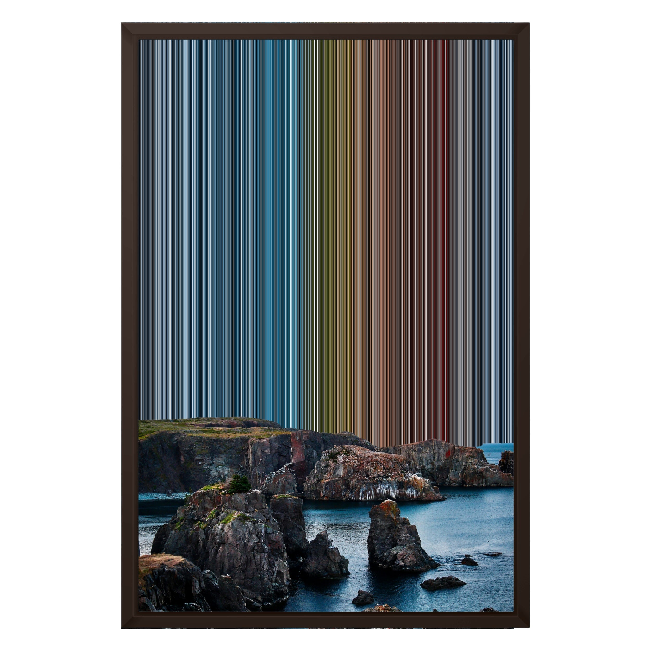 16×24" Framed Canvas - Brown variant