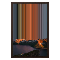 16×24" Framed Canvas - Brown variant