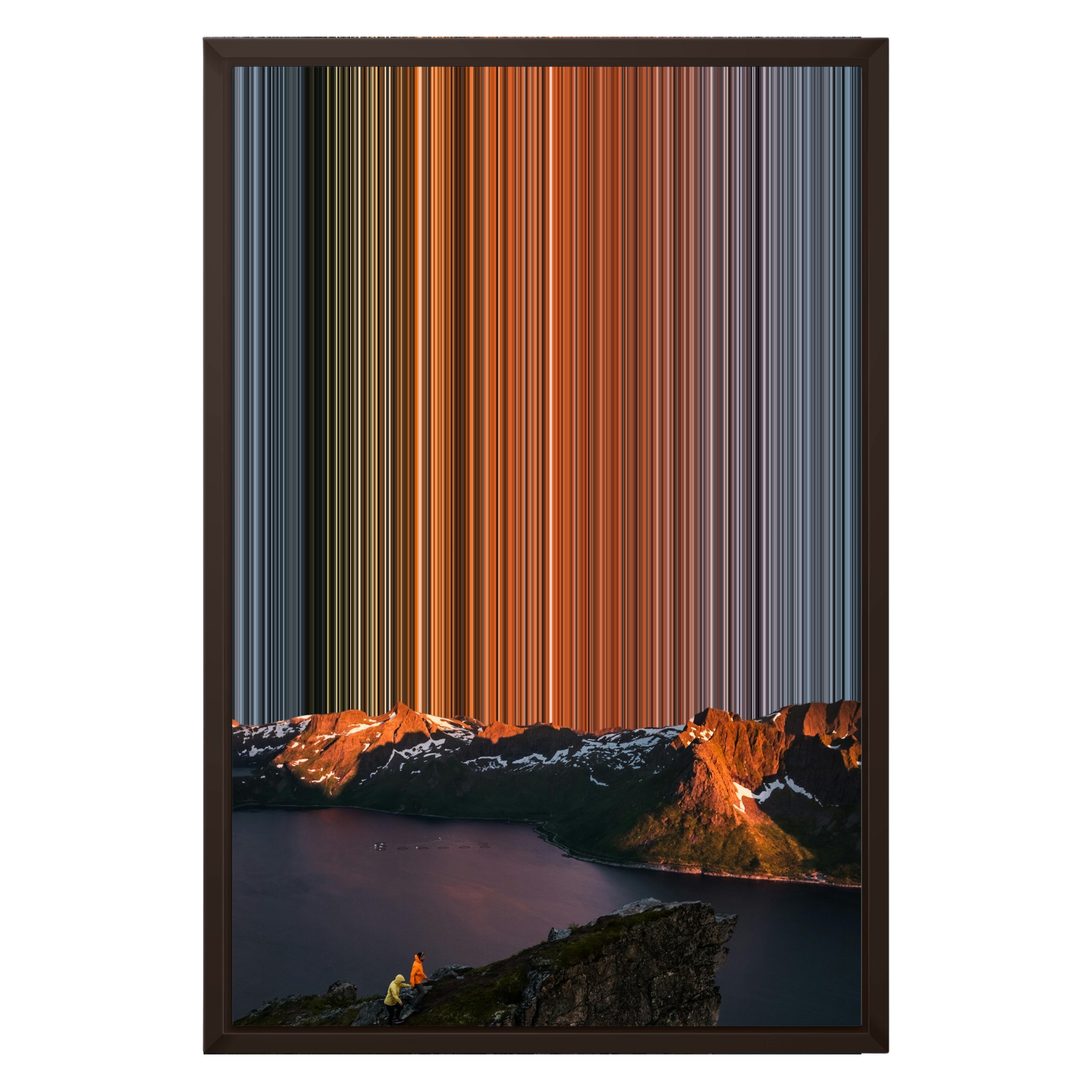 16×24" Framed Canvas - Brown variant