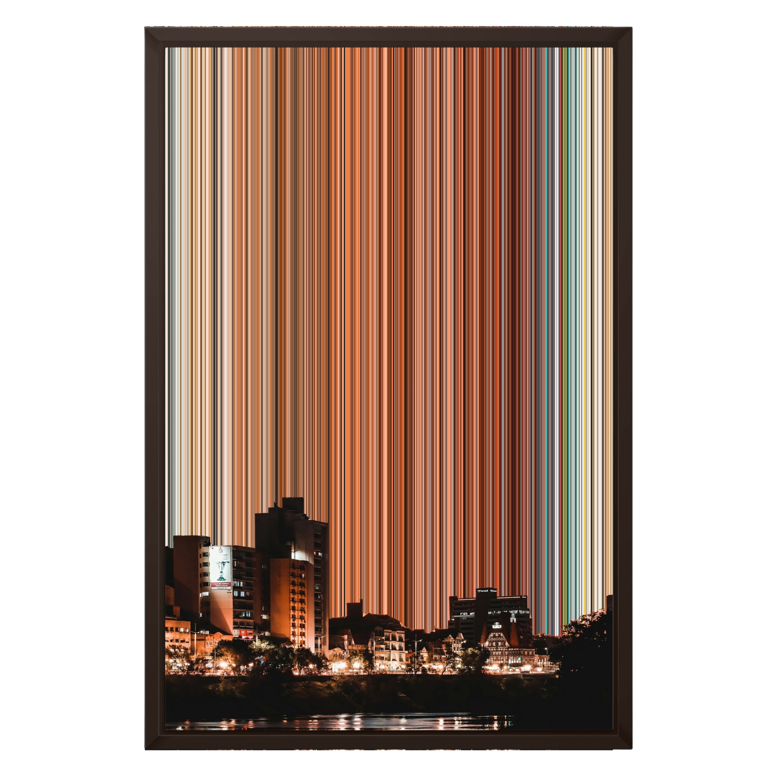 16×24" Framed Canvas - Brown variant