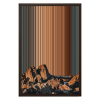 16×24" Framed Canvas - Brown variant