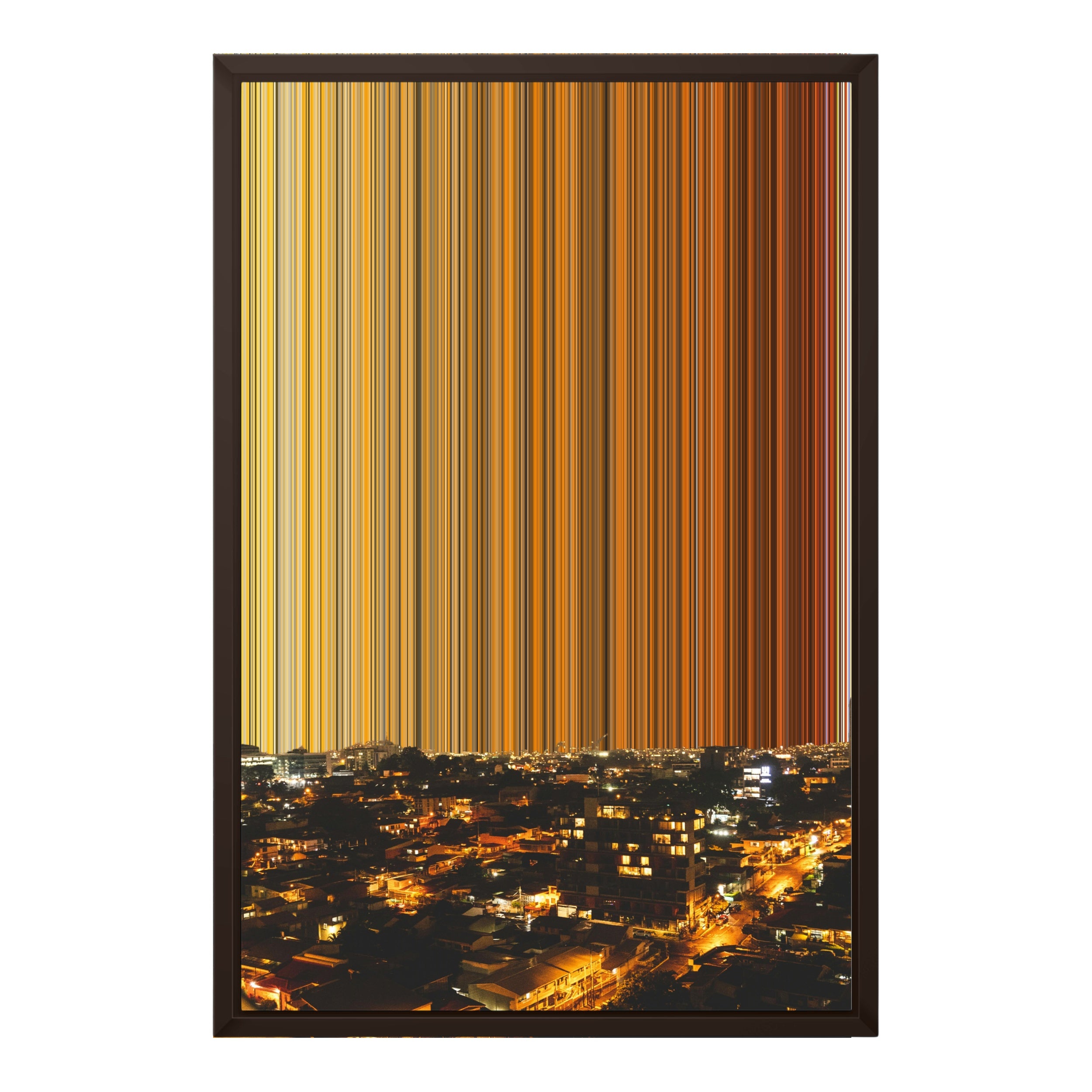 18×24" Framed Canvas - Brown variant