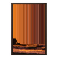 18×24" Framed Canvas - Brown variant