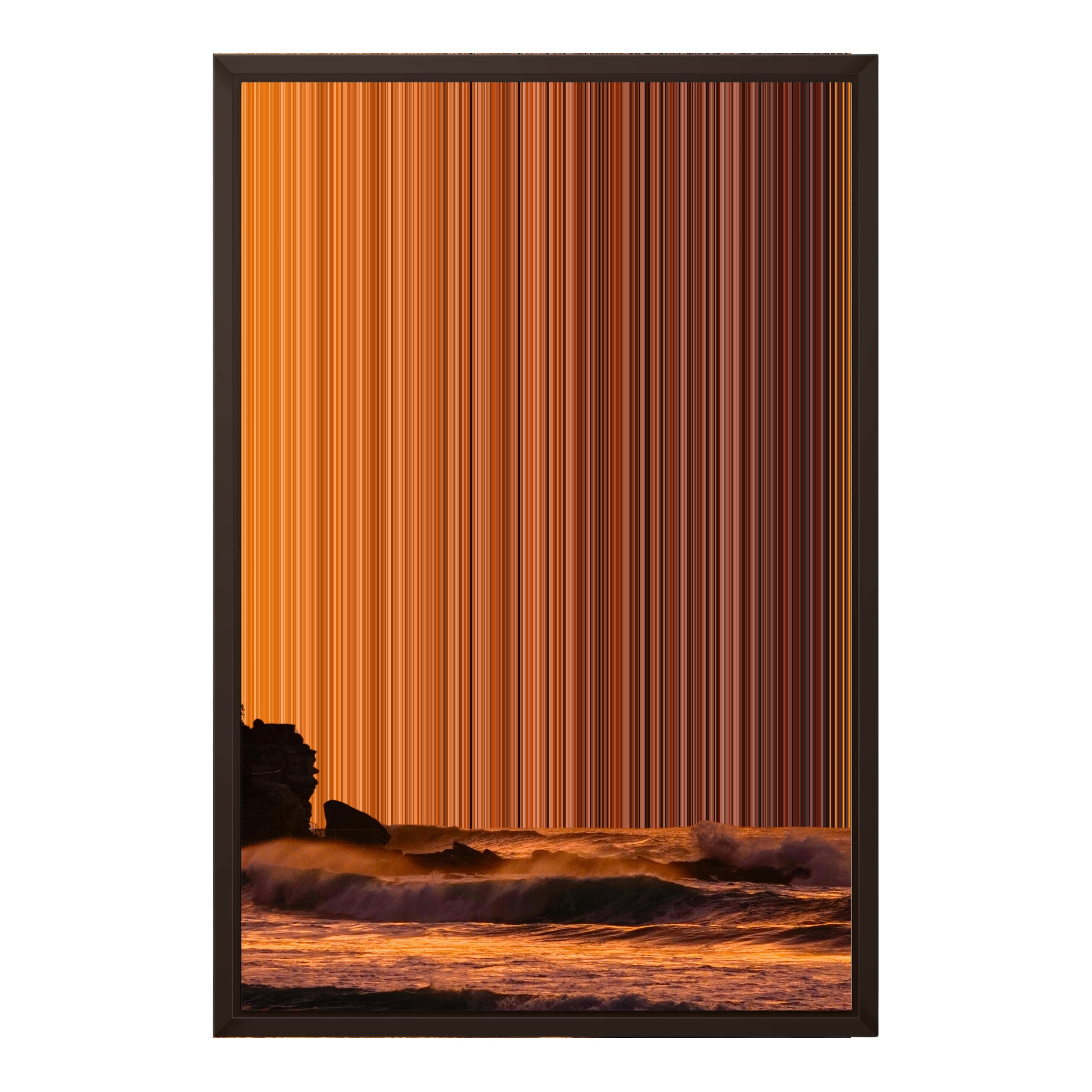 18×24" Framed Canvas - Brown variant