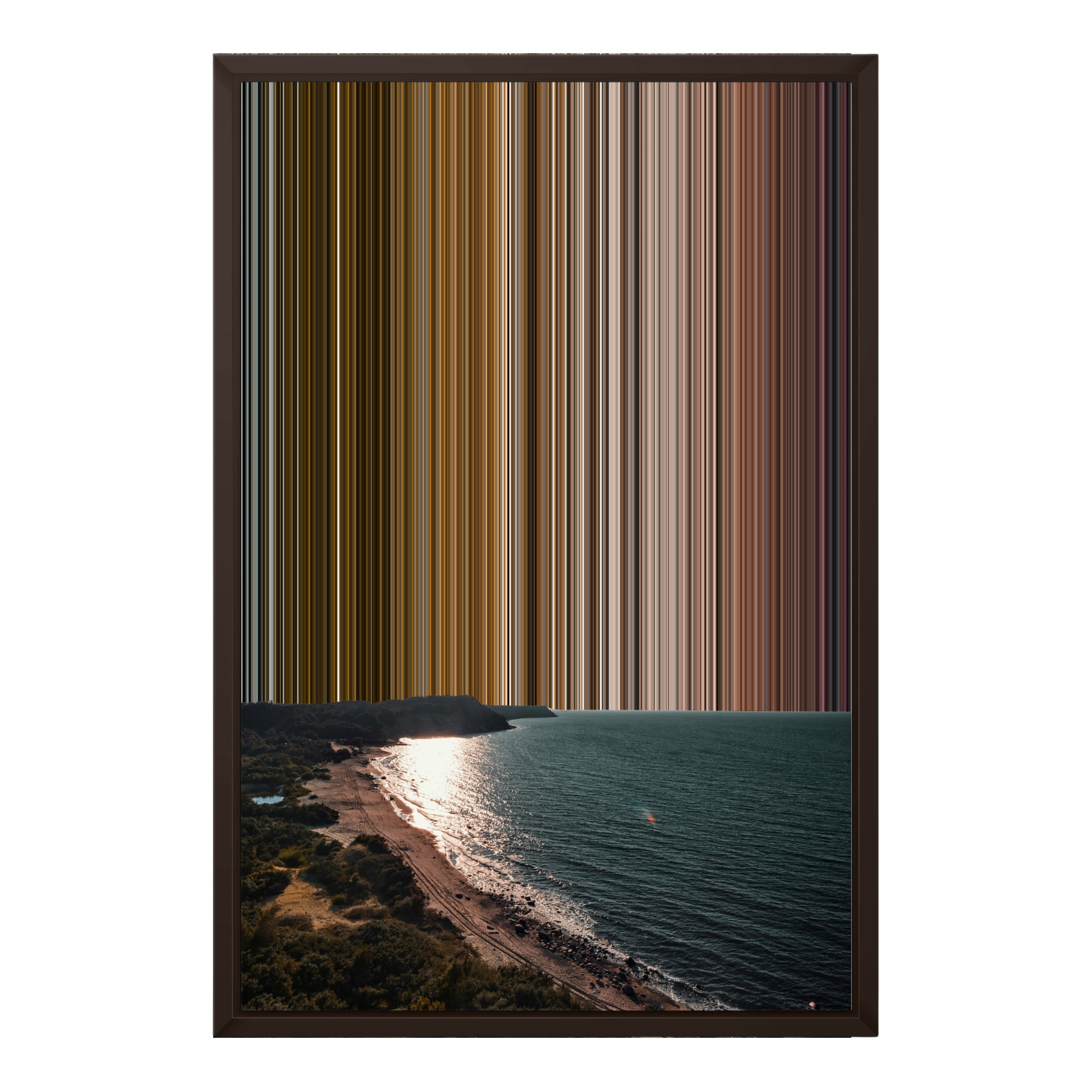 18×24" Framed Canvas - Brown variant