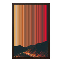 18×24" Framed Canvas - Brown variant