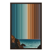 18×24" Framed Canvas - Brown variant