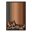 18×24" Framed Canvas - Brown variant