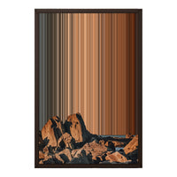 18×24" Framed Canvas - Brown variant