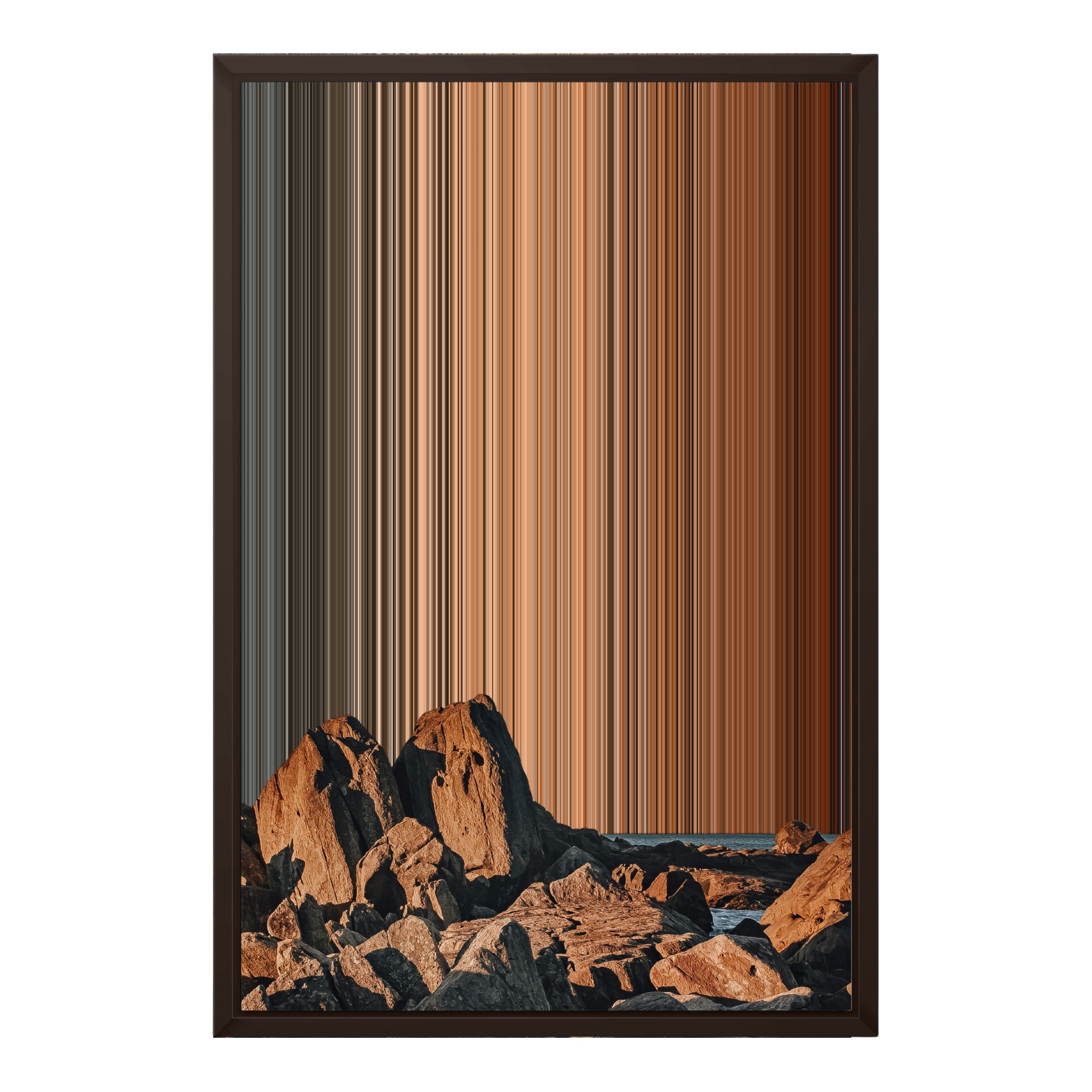 18×24" Framed Canvas - Brown variant