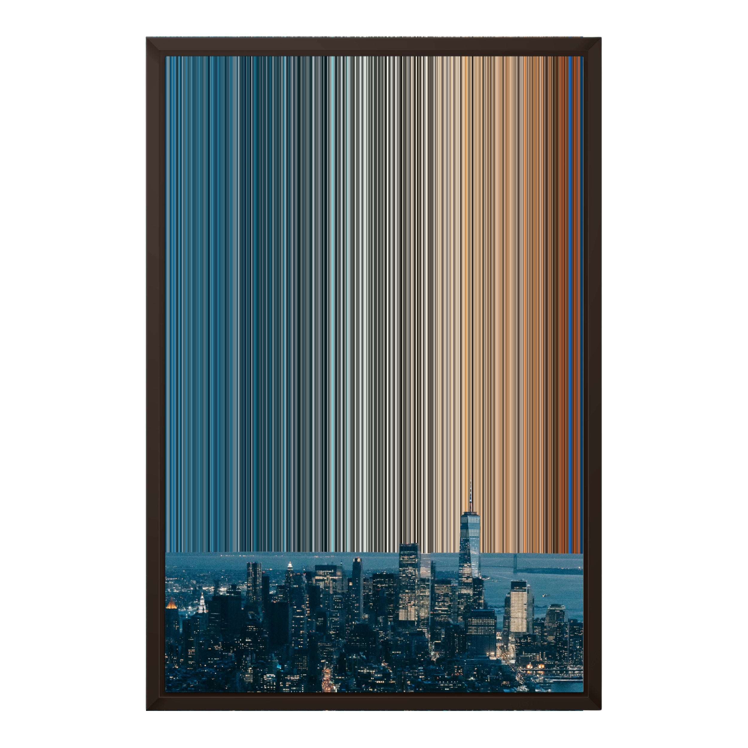 18×24" Framed Canvas - Brown variant