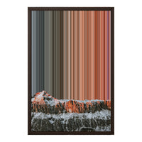 18×24" Framed Canvas - Brown variant