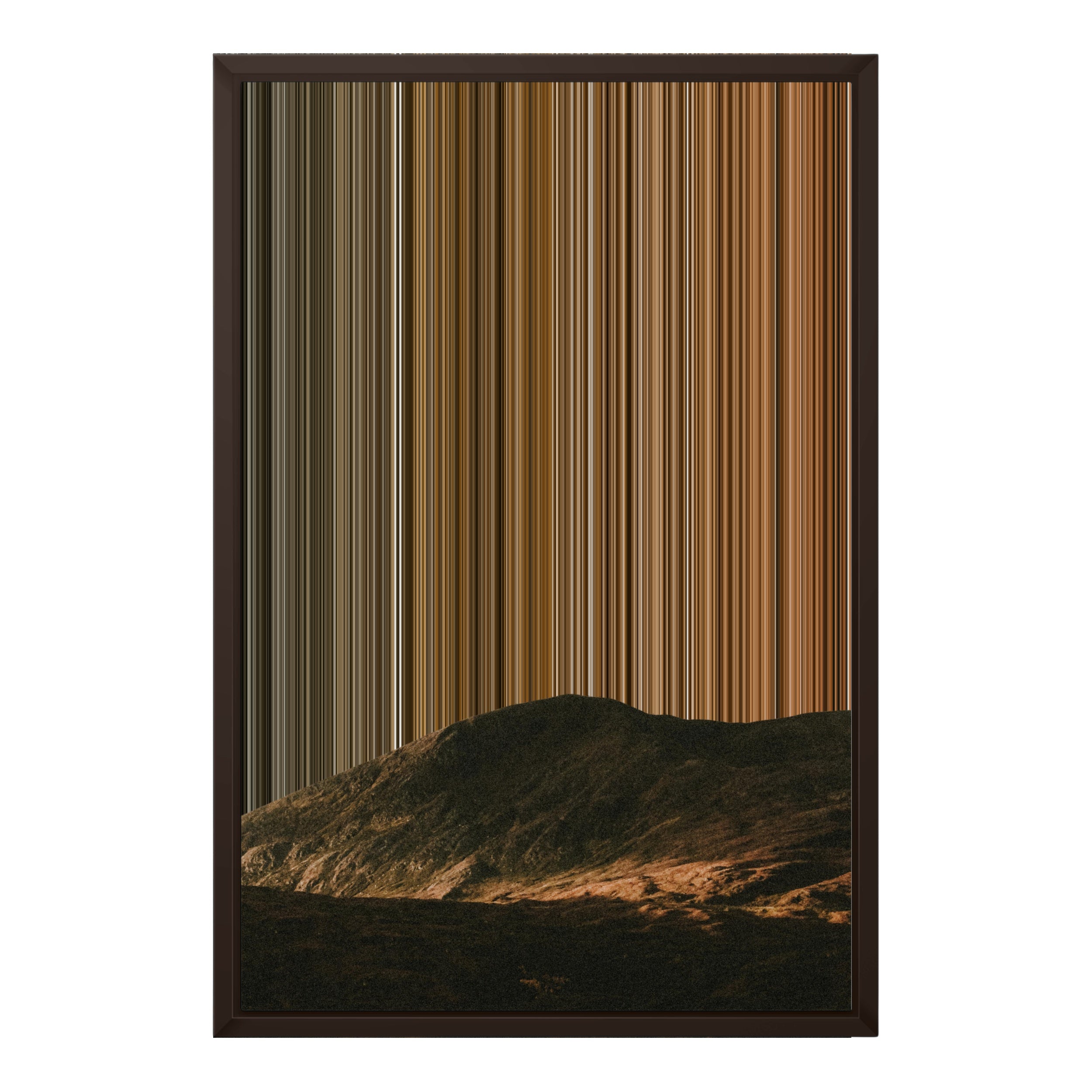 18×24" Framed Canvas - Brown variant