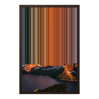 18×24" Framed Canvas - Brown variant