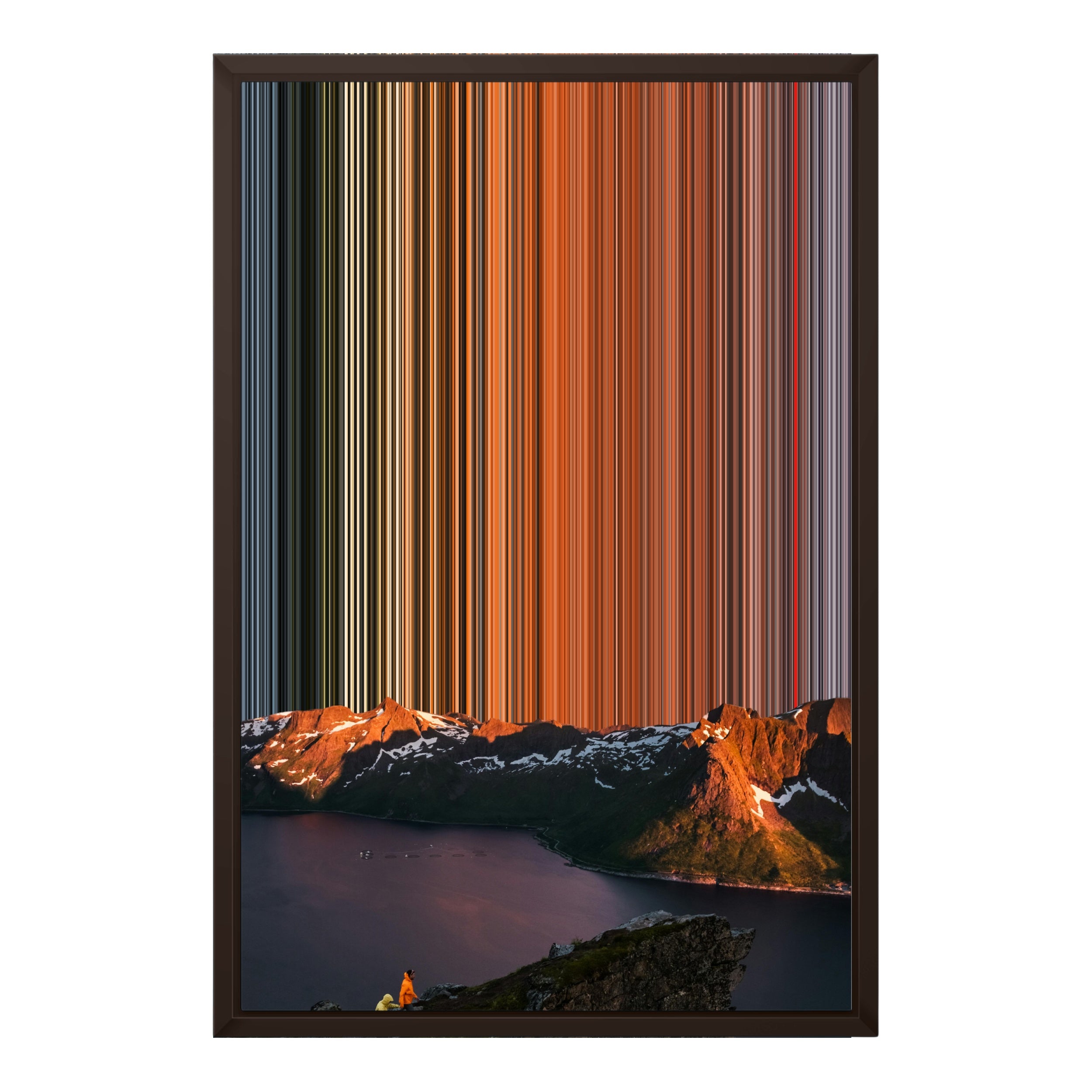 18×24" Framed Canvas - Brown variant