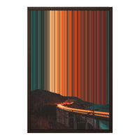 18×24" Framed Canvas - Brown variant