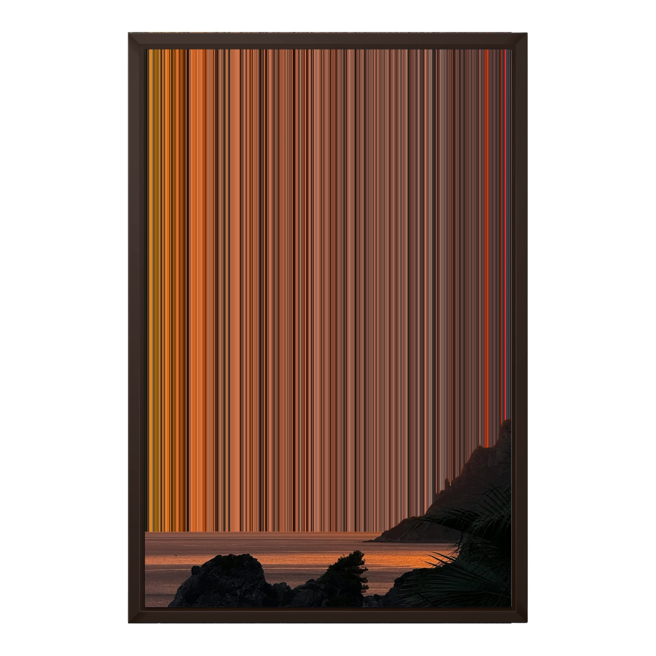 18×24" Framed Canvas - Brown variant