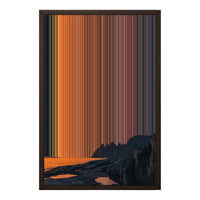 18×24" Framed Canvas - Brown variant