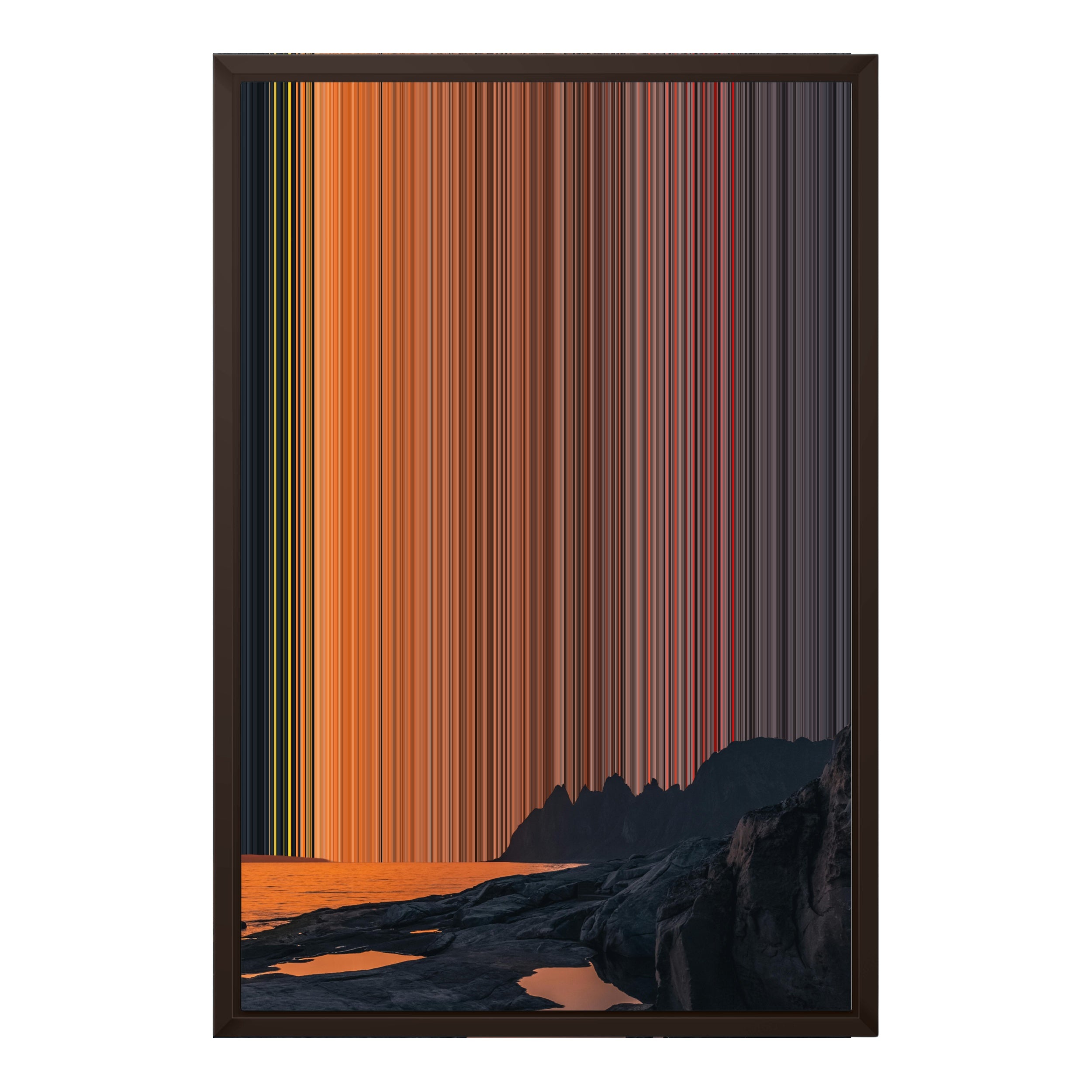 18×24" Framed Canvas - Brown variant