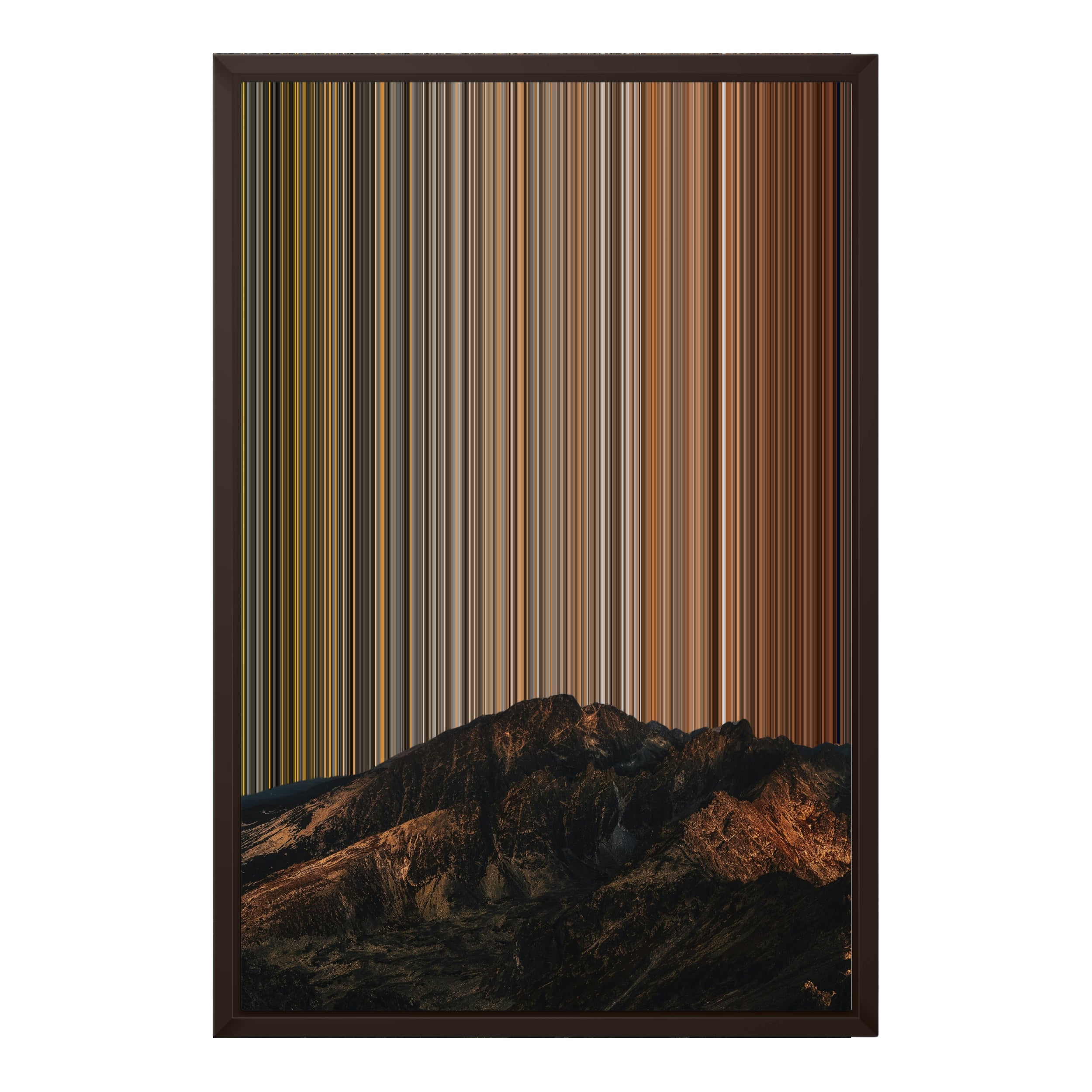 18×24" Framed Canvas - Brown variant