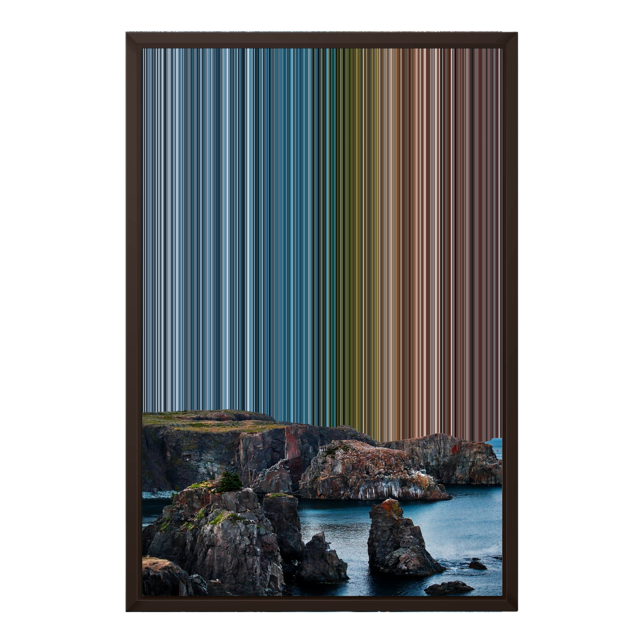 18×24" Framed Canvas - Brown variant