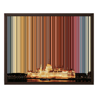 20×16" Framed Canvas - Brown variant