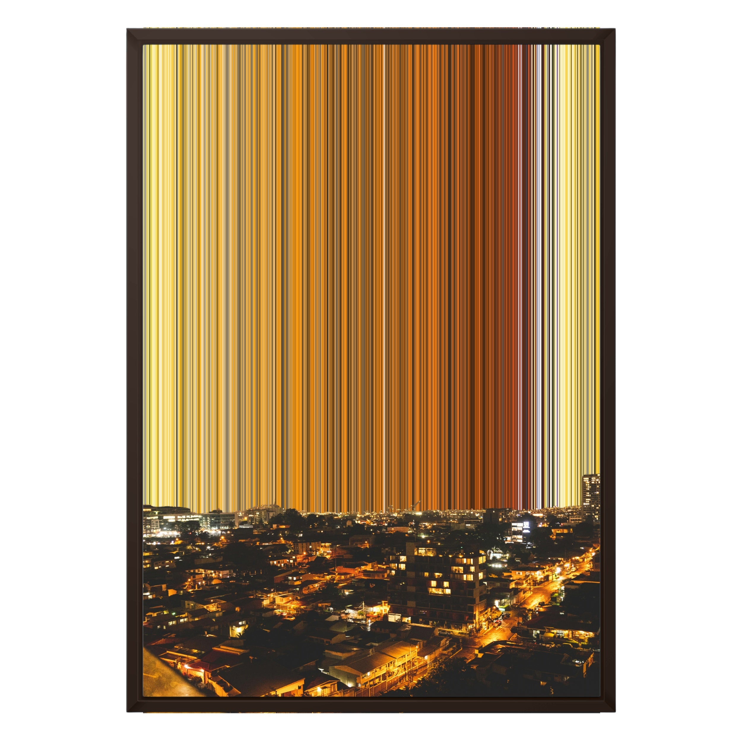 20×28" Framed Canvas - Brown variant