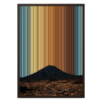 20×28" Framed Canvas - Brown variant