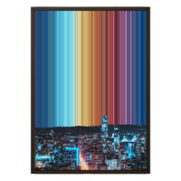 20×28" Framed Canvas - Brown variant