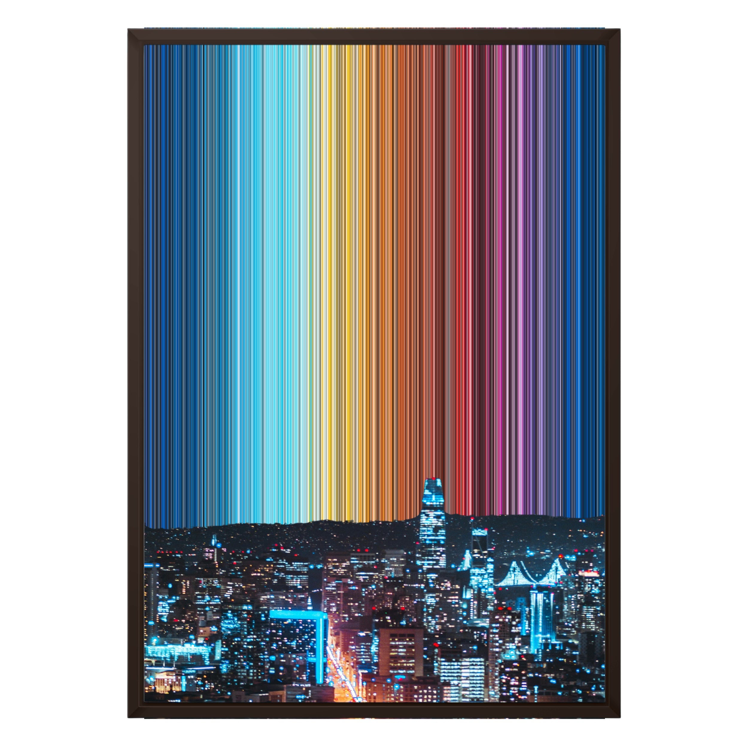 20×28" Framed Canvas - Brown variant