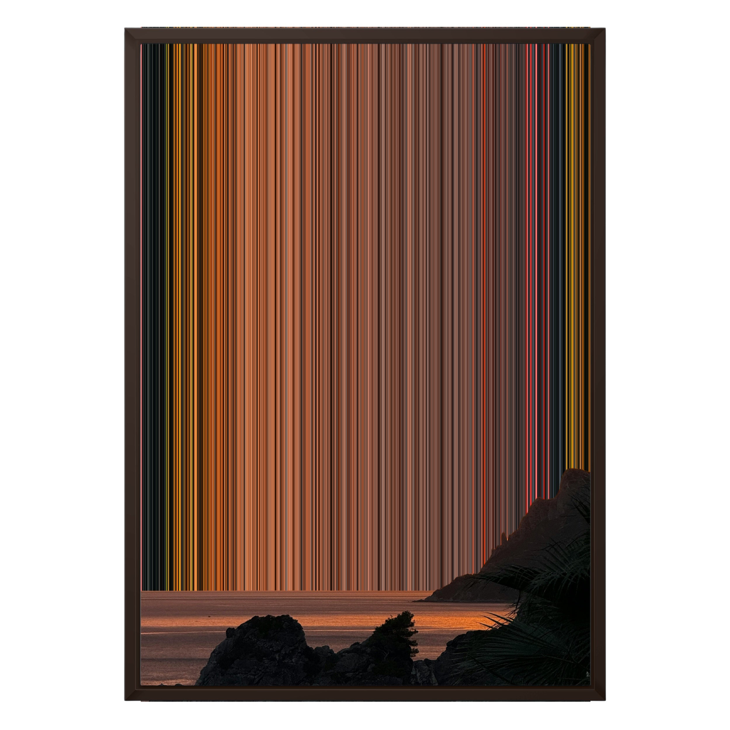 20×28" Framed Canvas - Brown variant