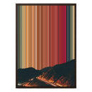 20×28" Framed Canvas - Brown variant