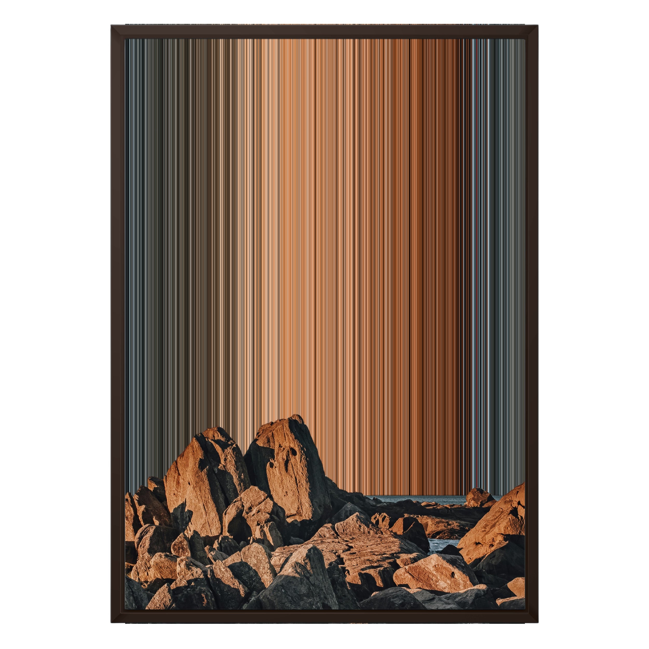 20×28" Framed Canvas - Brown variant